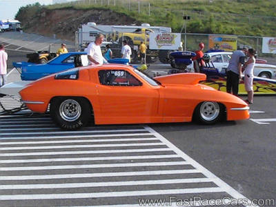 Orange 1963 Corvette Side View Orange 1963 Corvette Side View